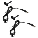 2pcs 3.5mm Jack Computer Clip on The Lapel