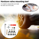 10pcs Valve Cores+10x TR412 Valve Stems + Tire Valve Repair Core Stem Tools