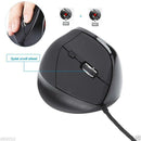 2400DPI 6 Buttons USB LED Vertical Optical Wired Pro Gaming Mouse For PC Laptop
