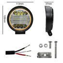 4 Inch 72W Round LED Work Light Spot Driving Lamp Headlight Offroad ATV Truck&M