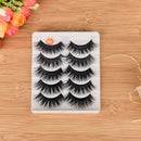 5 Pairs Blue+Black Long Thick Cross False Eyelashes Handmade eye lashes makeu FT