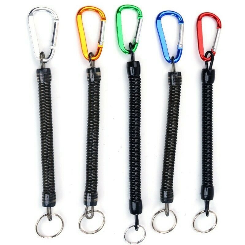 6Pc/Lot Retractable Plastic Spring Elastic Rope Security Gear Tool For Airs