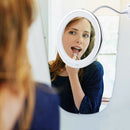 360 Rotation Mirror LED Suction Cup Shower Shave Make Up Fog Free Mirror