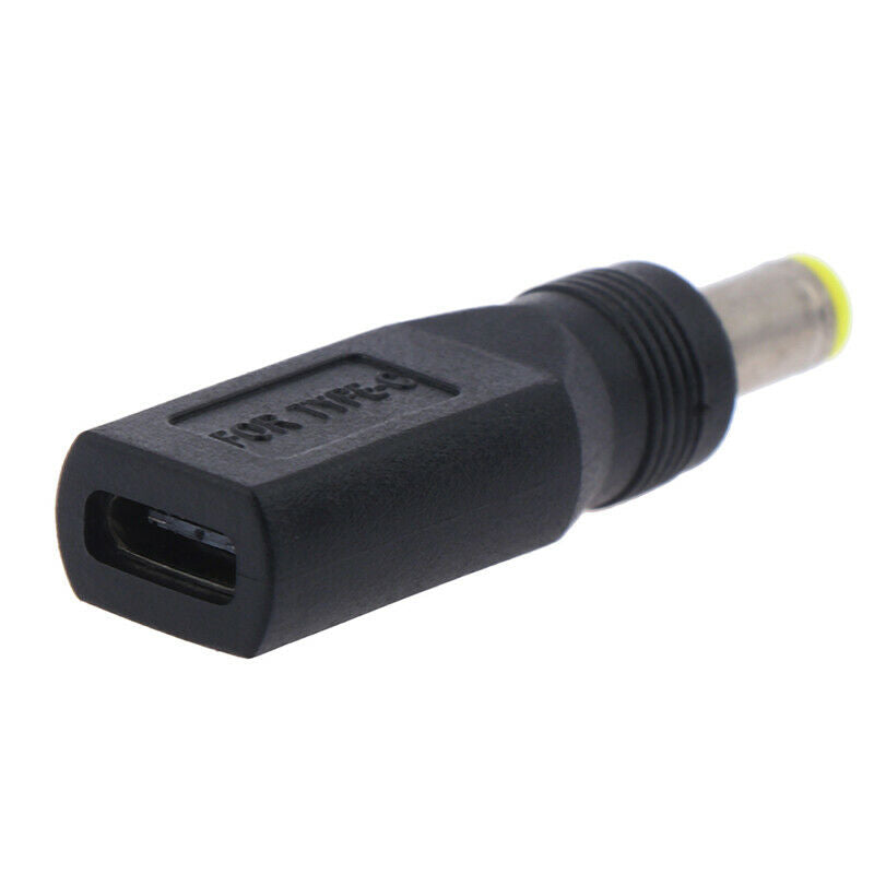 1pc USB 3.1 Type C USB-C Female to 5.5mm x 2.5mm Male DC Power Charging Adap 3C