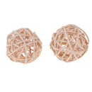 10 Pcs Natural Wicker Rattan Balls 5cm For DIY Vase Bowl Filler Displays