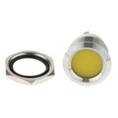 Car Motorcycle 12V 19mm Dash Panel Indicator Light with Wrie Leads Yellow