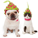 Cute Dragon Fruit Shape Dog Hat Costume Hat for Halloween Birthday Decor L