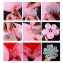 10 PCS plastic Balloon Sheet Flower Shape Clip Birthday Party T1Q7