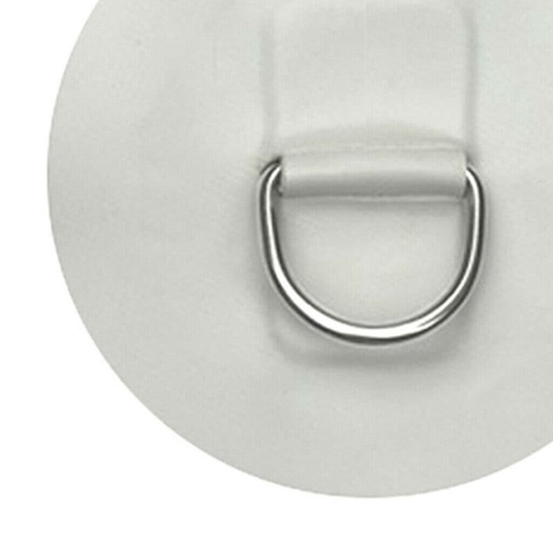 Quality 4"StainlessSteel Inflatable Boat Kayak Dinghy D-RING PVC Patch PVC