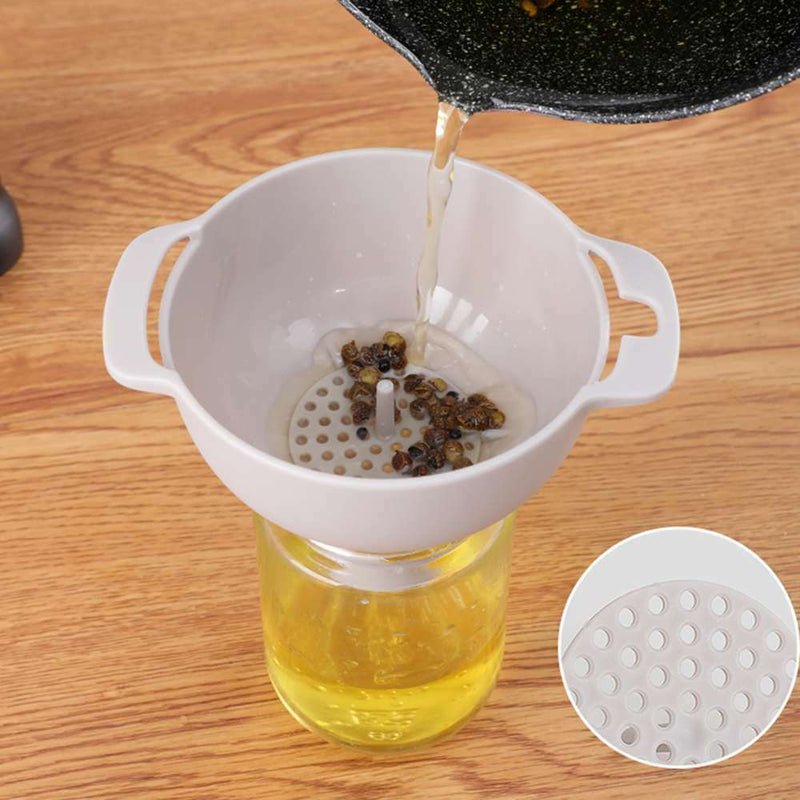 1* Four-In-One Multifunctional Funnel Set Filter Oiler Household Oil Funnel