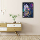 5D DIY Full Drill Diamond Painting Owl Cross Stitch Mosaic Kit Home Decor