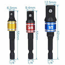 Impact Socket Adapter Extension Set Turns Power Drill Into High Speed Nut D Y4A5