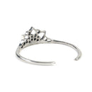 Fancy Retro Carved Hollow Out Lotus Shape Open Cuff Bracelet Bangle For women