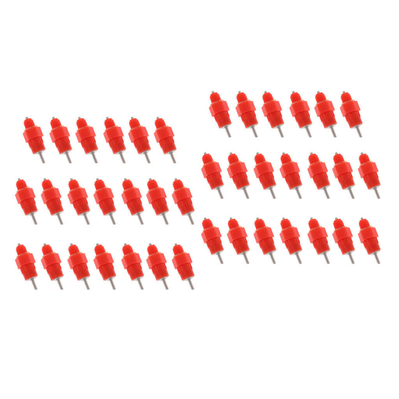 40 Pieces Automatic Poultry Nipples - Drinker Waterer for Chicken ducks Quail or