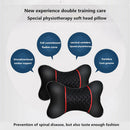 2Pcs Car Headrest PU Leather Pillows Head Neck Rest Cushion Support Seat Acces