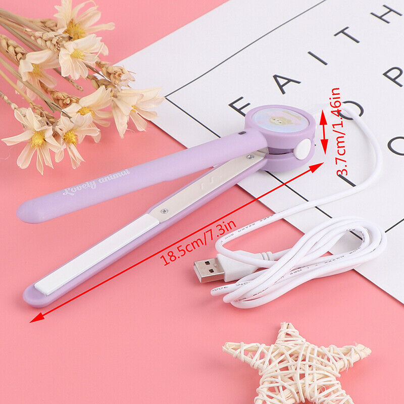 Portable Mini Travel Hair Straightener Curling Iron Cordless USB Port BeginnerTE