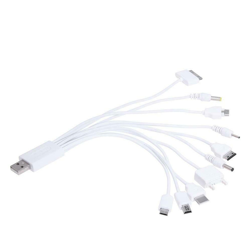 10 in 1 Multifunction Universal Cable Charger Adapter USB Data Cable Wire