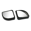 2 Pcs Adjustable Side Rear View Auxiliary Blind Spot Mirror Black for Car E3R2