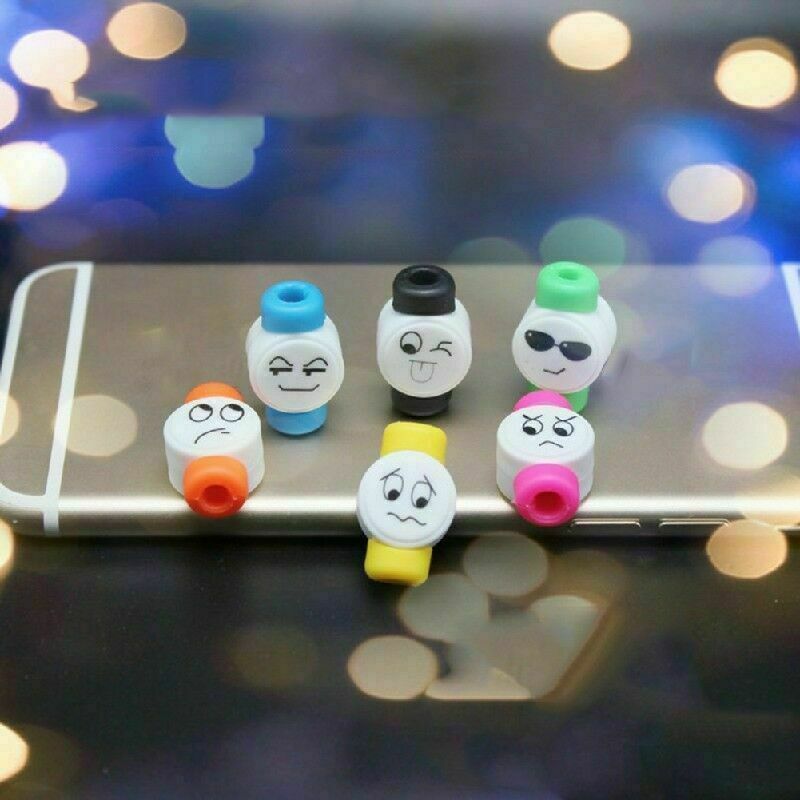 10X Cute Charger Cable Saver tective Cases tector For Cellph-L K6G5 B2L5