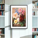 Colorful Flowers Cotton 14CT Stamped Cross Stitch Needlework Embroidery (A) A