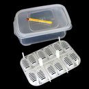 12 Holes Reptile Egg Incubation Tray With Thermometer Incubating Gecko Liza