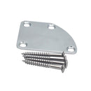 Electric Guitar Neckplate Metal Neck Plate with Screws for Guitar Bass Parts