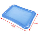 1Pc Blue inflatable indoor kids play sandbox sand tray children toys 60*45cm ME