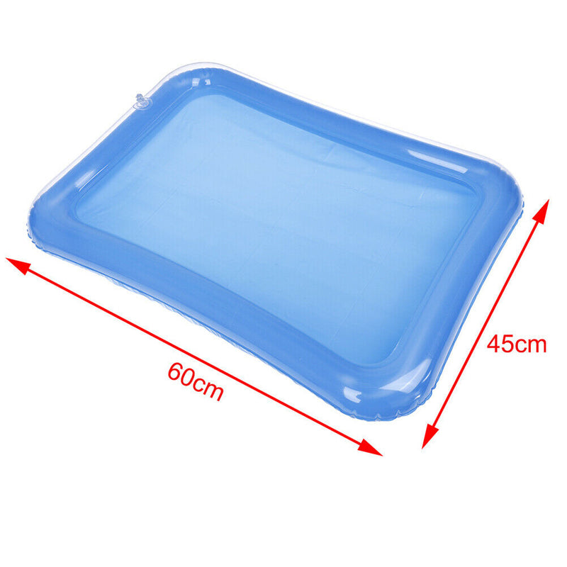 1Pc Blue inflatable indoor kids play sandbox sand tray children toys 60*45cm ME