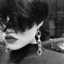 Funny Transparent Acrylic Chain Long Earrings Fashion Drop Earrings for Wom