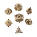 7pcs Zinc Alloy 14mm/0.55'' Dices Set for Dungeons &Dragons RPG MTG Games