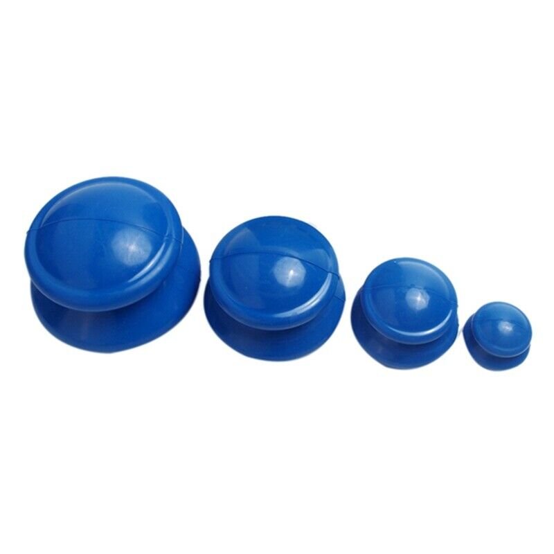 4pcs Natural Rubber Cupping Therapy Set Health Care Small Body Cupping Jar  L7X2