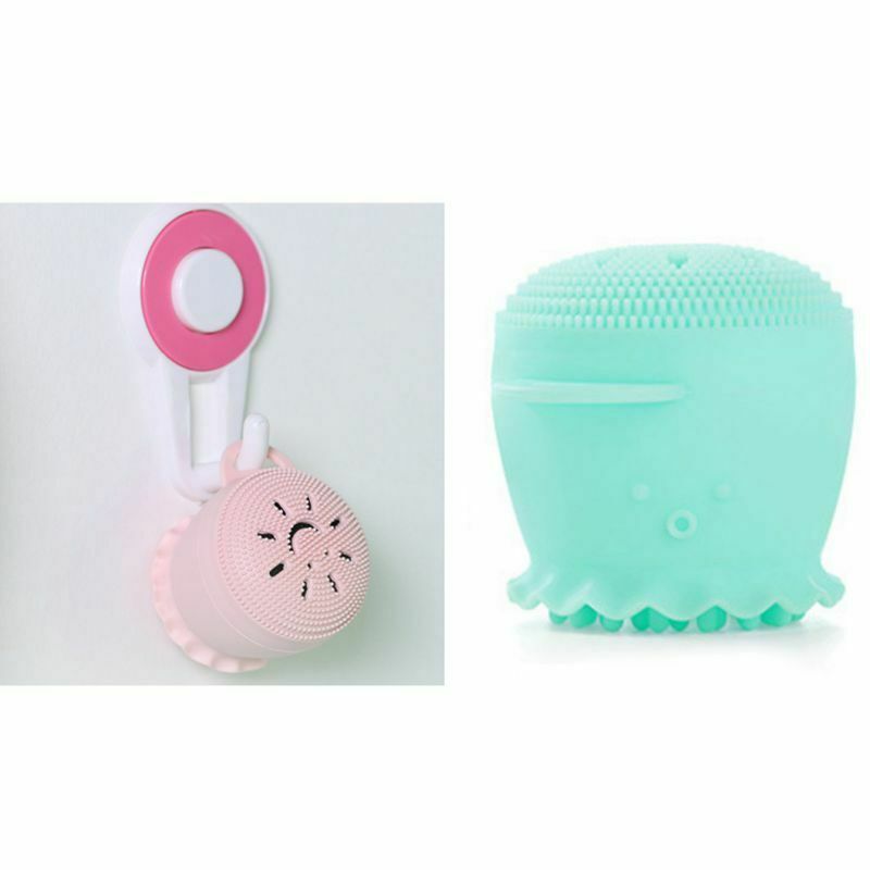 1 Set /3Pcs Pink Green Blue Beauty Face Skin Care Cleaning Tools Cute Octop X2O2
