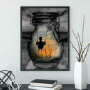 5D DIY Full Drill Diamond Painting Man in the Bottle Embroidery Mosaic Kit