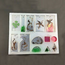 2 Packs Jewelry Casting Molds Silicone Pendant Mould Molds with Hanging Hol