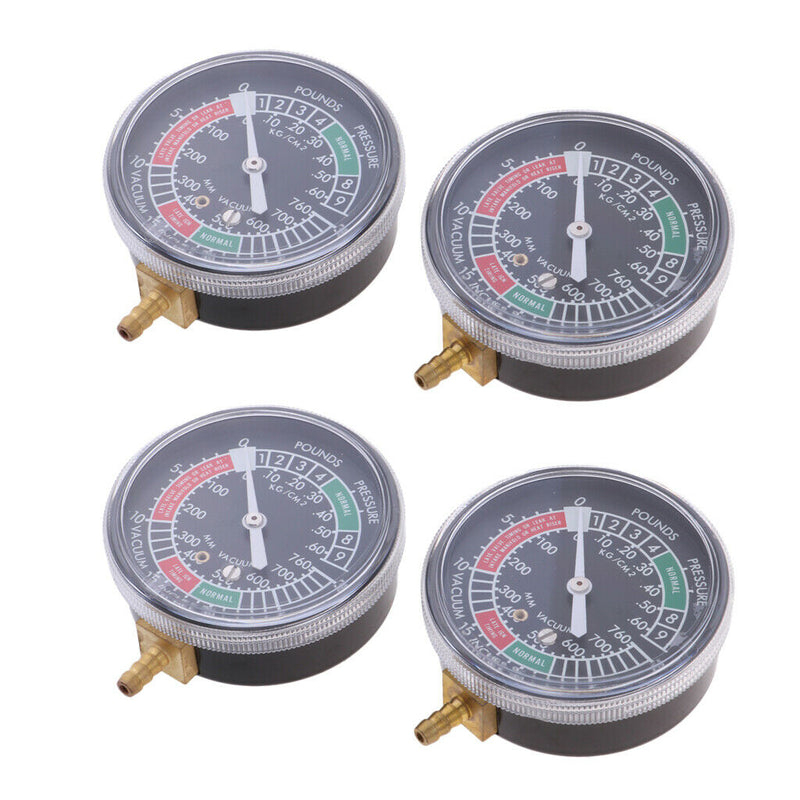 4 Motorcycle Carburetor Carb Synchronizer Vacuum Gauge Sync Dial Guage