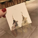 1 Pair Metal Hollow Goldfish Dangle Earring Fashion Women Party Jewelry Gifts