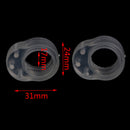 2pcs Door Stopper Silica Gel Door Handle Buffer Wall Protection Doorknob BuS Ew
