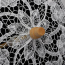 Women Lace Wooden Umbrella Handmade Parasol Wedding Party Bridal Bride Dec HQY