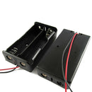 1x Plastic Battery Storage Case Box Holder Double 2 x 18650 3.7V With Wire