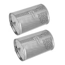 2x Stainless Steel Grill Cage Roaster Drum Oven Basket  Almonds