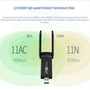 Wireless USB WiFi Adapter for PC - 802.11AC 1200Mbps Dual 5Dbi Antennas 5G/2.4G