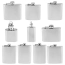 1oz 28ml With Key Chain Key Ring Liquor Stainless Steel Pocket Hip Flask