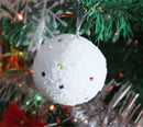 6X White Snowballs Ornaments Christmas Tree Hanging Holiday Party Home Decor ME