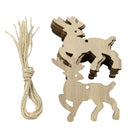 10pcs/bag DIY Wooden Clip Christmas Tree Pendant Handmade Pendant Gifts (D) A