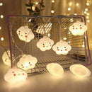 LED Warm White Cute Cloud Small Night Light String Lights Halloween Christm