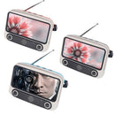 Retro Mini Bluetooth Speaker Mobile Phone Movies TV Holder Music Player Por