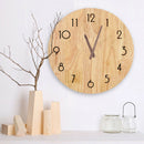 Walnut Wall Clock Quartz Movement Pointer Hour Minute Second Hand Parts 12 C Gw