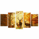 5PC HD Canvas Print Home Decor Wall Art Painting Picture Small Deer Unframed