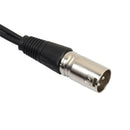 3 Pin Jack Y Splitter Connector XLR Female To 2 Male Plug Audio Cable Adapter