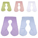Pregnancy Pillow Case Replace Cover Fits 46"x26" U Shape Body Pillow Violet
